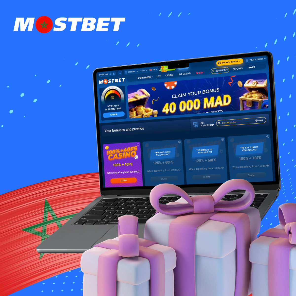 برنامج مكافآت اللاعبين المغاربة Mostbet
